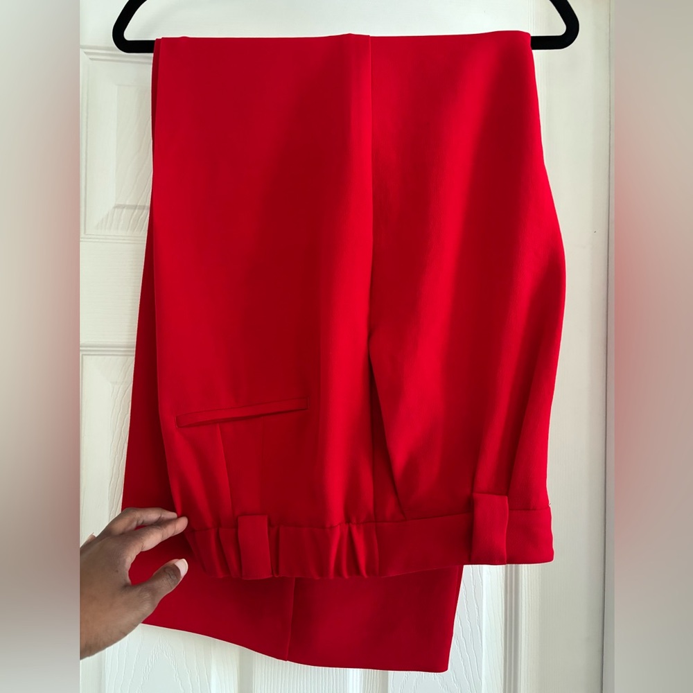 Express Red Wide Leg Pants